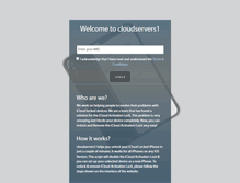 Tablet Screenshot of cloudservers1.com